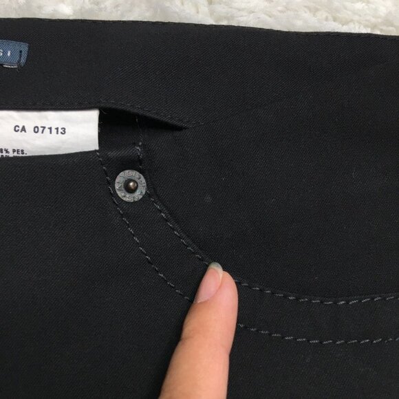 Alysi Women's Black Straight Slacks Trousers Pants Size 8 - Picture 11 of 14
